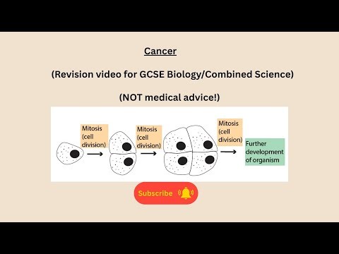 Cancer for AQA GCSE Biology and GCSE Combined science (not medical advice)