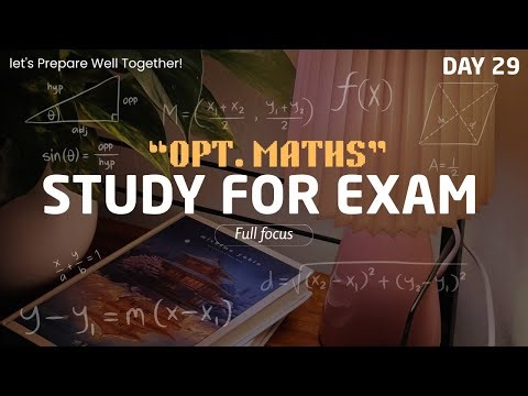 ⏳ FINAL COUNTDOWN to Exams | Study Optional Maths With Me | Day 29 (Portrait)