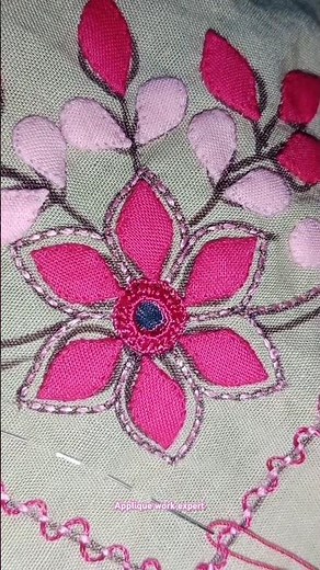 Basic Applique Flower Design for Beginners|Step by Step Applique Work Designs (Applique work expert)
