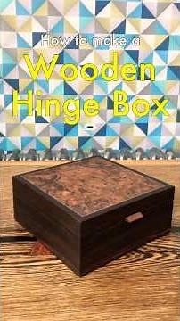 🔥 WATCH THIS: Ebony & Walnut Burr Wood Hinged Jewellery Box in 90 Seconds - Woodworking