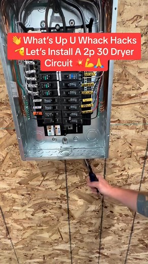 ⚡️Let’s install a 2p 30 gfci dryer circuit per 2020 NEC article 2108 #whackhack #thebasementki #electric #trending #electricians #tradesman #power #electrical #hvac #powerlines #electrician #fyp #electricity #sparky #plumber #electricalwork #reels #electricalsupply #sparkylife #electricalcontractor #recessedlighting #simplyreliablepower #wiring #plumbers #electriciansofinstagram #construction #contractor #electricianlife | King Whack Hack | Facebook