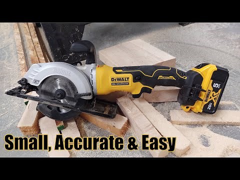 DEWALT ATOMIC 20-Volt MAX Cordless 4-1/2" Circular Saw Review DCS571 Power with New FlexVolt Battery