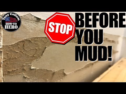 Torn Drywall Paper REPAIR | DIY DRYWALL