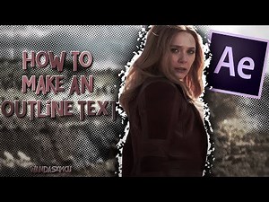 How to make an outline text on After effects:)