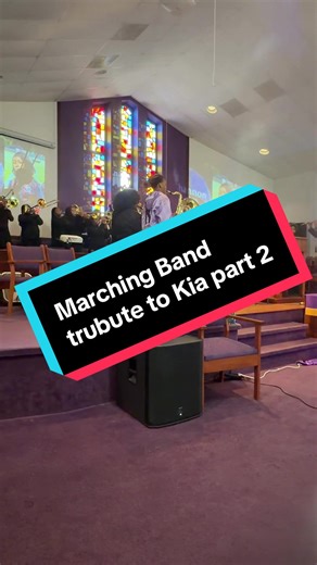 During the service to their beloved bandmate, Kia Shannon they played Precious Lord. Another touching and heartfelt tribute. This band played with such heart. Their band director, Stephen Ingram directed in front of the open casket. 😭 Help these babies get to Mardi Gras to play in her honor. Link in bio! #ripkia #tummp #cymbals #band #precious
