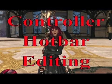 FFXIV How To Edit Your Moves Spells Emotes On The Hotbar PS4/5 Controller!