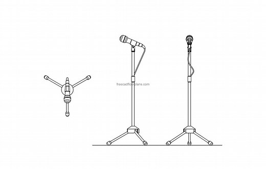 Microphone - Free CAD Drawings