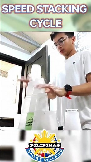 Fast Speed Stacking: Cycle in 6.103 Seconds! #cupstacking #fast #shorts