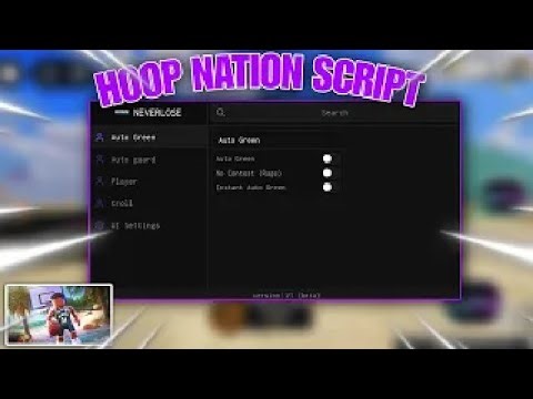 Hoop Nation 2 Script FREE AutoGreen, Inf Stam, Mags, etc