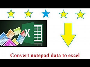 Convert Notepad Data To Excel | Very Simple Trick | Notepad To Excel Work |