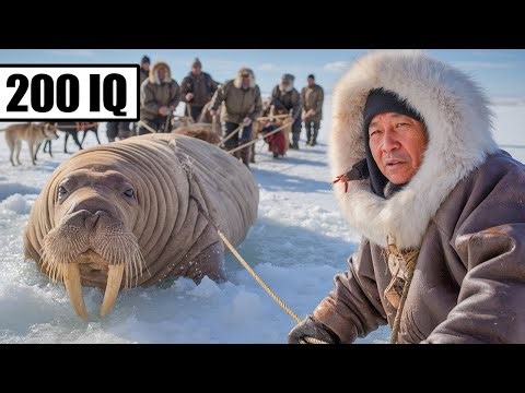 How Inuit Hunters Catch 4000 Pound Walrus in The Arctic