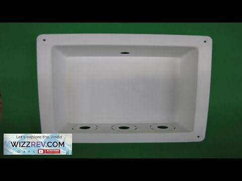Mobile Home Washing Machine Outlet Box White 3 Hole Drain Box