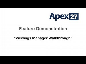 Viewings Manager Demo