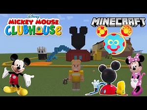 Minecraft Tutorial! How to build the Mickey Mouse clubhouse (final part)! Remake
