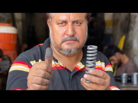 Grinding Spring on Grinder Machine | Spring Making Process #longvideo