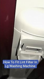 How To Fit Lint Filter In Lg Washing Machine #lgappliances #lgwashu #lgwashingmachine