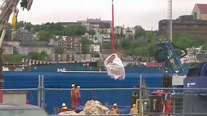 Human remains and debris from sub returned to land after fatal implosion near Titanic site