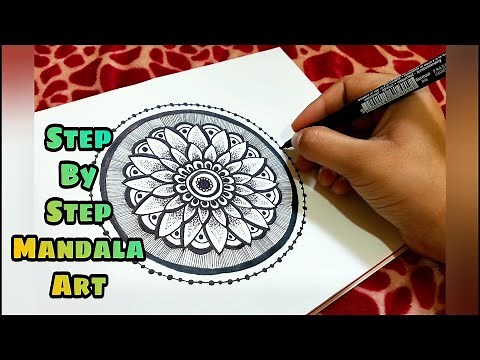 Small & Easy Mandala Art For Beginners| How To make Mandala Step By Step Tutorial By Jyoshita Ghate|