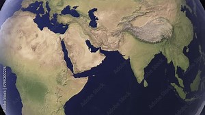 India Map Globe Earth From Space