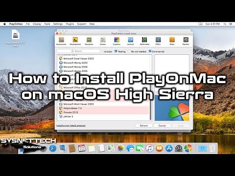 How to Install PlayOnMac 4.3.4 on macOS High Sierra | SYSNETTECH Solutions