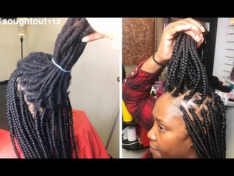 My Most Requested Tutorial | Box braids over Dreadlocks