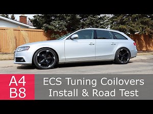 The A4 B8 gets ECS Tuning Coilovers | Review, Install & Road Test