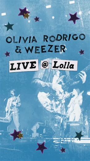 livies hq ❤️ on Instagram: "say it ain’t so!!! a limited amount of the @oliviarodrigo & @weezer live at @lollapalooza 7” vinyl are now available on olivia’s store 冀"