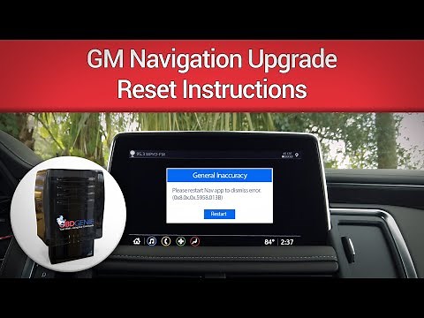 OBDGenie- GM Navigation Upgrade Reset Instructions G-NAV