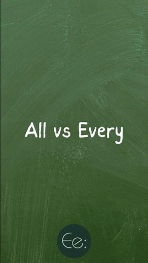 All vs Every 🆚 What’s the Difference? by English explained #all #every #words #meaning #difference