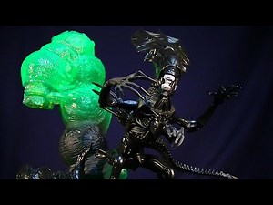 KENNER QUEEN ALIEN HIVE PLAYSET - XENOMORPH ALIENS FIGURE REVIEW