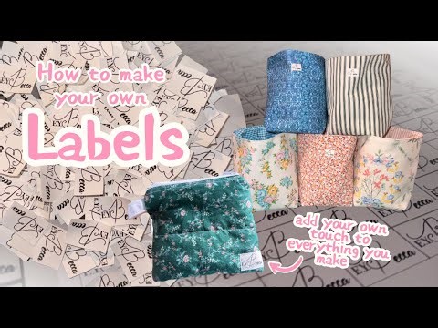 How To Make Your Own Sewing Labels🪡🧵✂️ (Beginner & Budget Friendly)