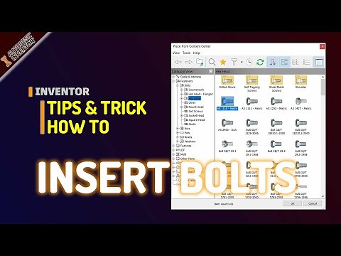 Inventor How To Add Bolts