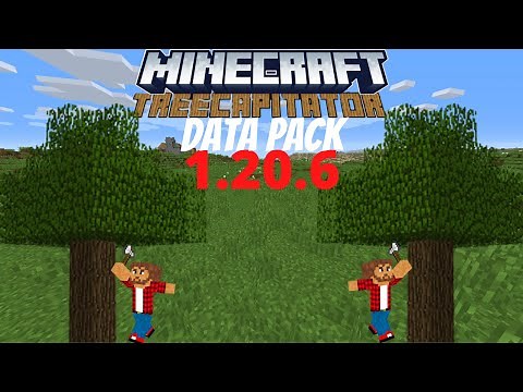 Minecraft Java 1.20.6 Treecapitator Data Pack Showcase/How to Install