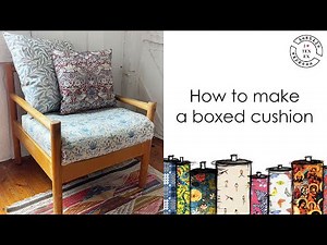 how to make a boxed cushion