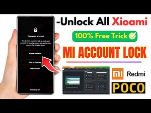 All Xiaomi MI Account Lock Bypass 2025 -Redmi/POCO Mi Account Remove 100% Working 1 Click Solution✅