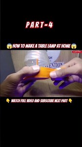 How to make a table lamp at home 😱 From bottle & Cardboard #piyushinvention #diy #lamp #light #viral