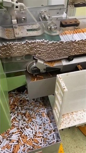 Cigarette Production: Machines rolling at full speed!