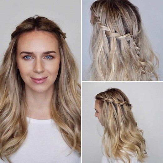 Here's How to Do a Waterfall Braid on Your Hair, Step-by-Step