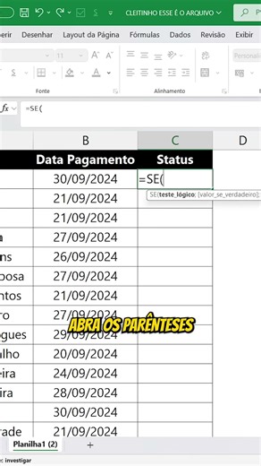 USE THIS: THE EASY TIP to find OVERDUE PAYMENTS in 15 SECONDS with the IF FUNCTION! #excel