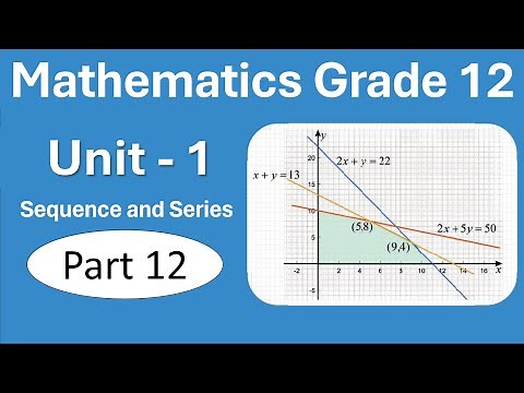 12. Grade12 Maths Unit 1 Sequence and Series part 12 | Review Exercise | New Curriculum