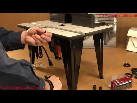 Harbor Freight Chicago Electric 1 3/4 HP Router Table Review and Use Demonstration