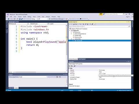 Playing Sound Files in C++ using Visual Studio