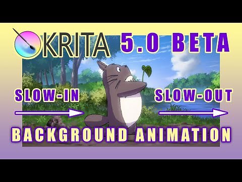 Krita 5.0 Beta Tutorial - Ease In & Ease Out Background