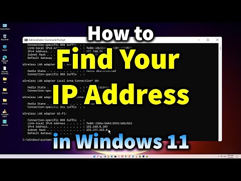 Windows 11 - How to Find Your IP Address