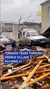 Tornado tears through French village injuring 41 #worldnow