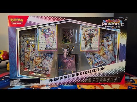 Pokémon TCG Prismatic Evolutions Premium Figure Collection Opening!