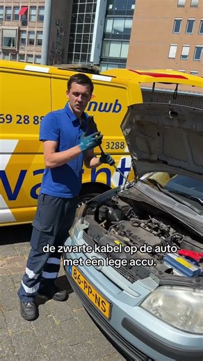 Accu dood? Wij weten raad! #anwb #wegenwacht