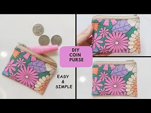 How to make a coin purse. DIY simple and easy coin purse tutorial