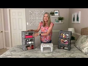 Periea Set of 3 Compact Collapsible Storage Boxes on QVC
