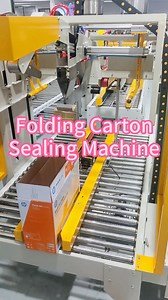 A close look at the working process of a automatic folding carton sealing machine！ #foodfactory #cartonsealingmachine #packingmachine #carton #box | Packaging Machinery